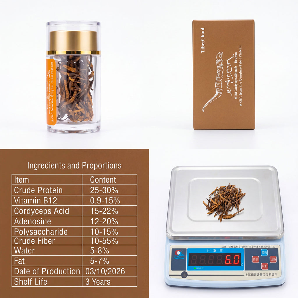 Broken Wild Cordyceps (6g) | Natural Dried from 4000m Qinghai-Tibet Plateau