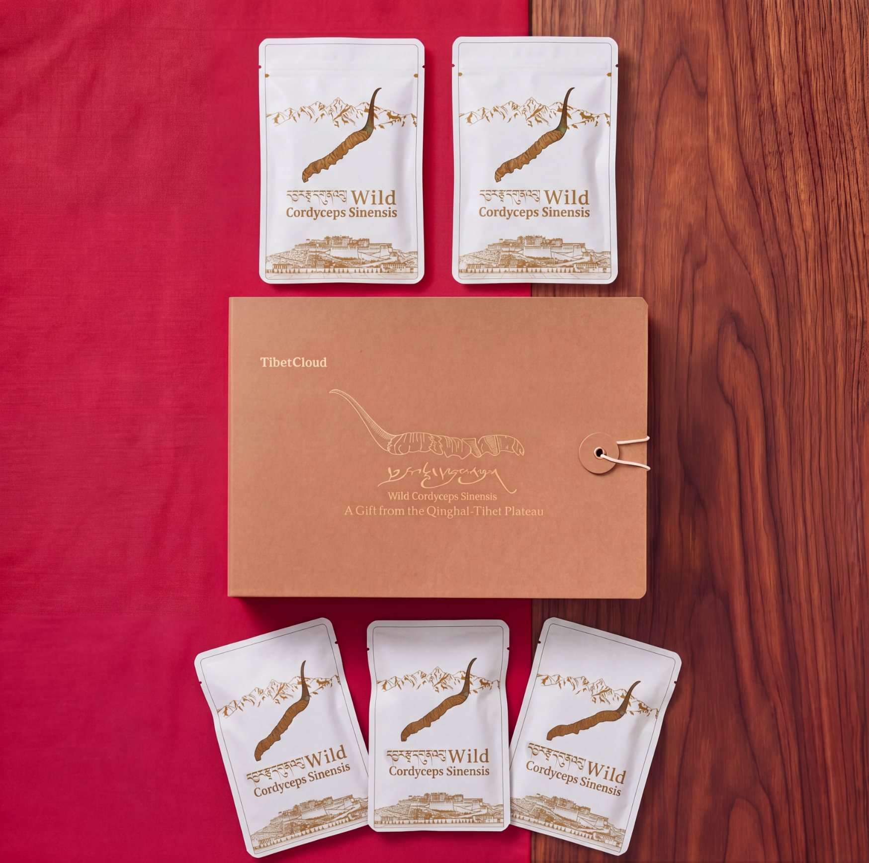Whole Wild Cordyceps (30pcs) | Natural Dried from 4000m Qinghai-Tibet Plateau, Tibetan Origin