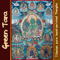 Hand-Painted Tibetan Thangka | Green Tara | Collectible Tibetan Art, Traditional Wall Decor for Home & Meditation Space